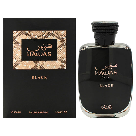 Rasasi Hawas Black Eau De Parfum for Men 100Ml (With Box)